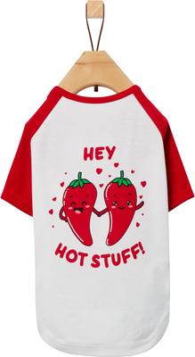 Show full view: Frisco Valentine's Hey Hot Stuff Dog & Cat T-Shirt, Medium slide 3 of 8