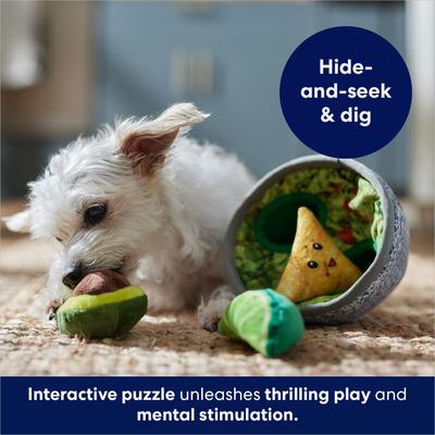 Show full view: Frisco Hide & Seek Plush Guacamole Dog Toy + Refills, 3-Pack slide 5 of 8