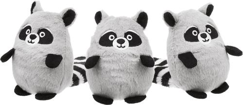 Show full view: Frisco Hide & Seek Plush Trash Can Puzzle Dog Toy & Frisco Hide & Seek Raccoon Dog Toy Refills, 3-pack slide 4 of 6