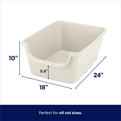 Show full view: Frisco High Sided Cat Litter Box, Extra Large, Gray, 24-in slide 3 of 6