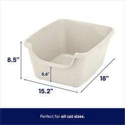Frisco High Sided Cat Litter Box, Medium, Gray, 18-in slide 2 of 4