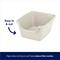 Show in main carousel: Frisco High Sided Cat Litter Box, Medium, Gray, 18-in slide 3 of 5