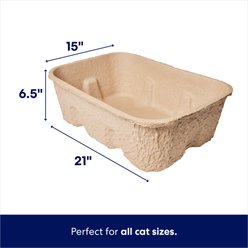 Frisco High-Sided Heavy Duty Disposable Litter Box, Jumbo, 21-in, 2 count slide 2 of 5
