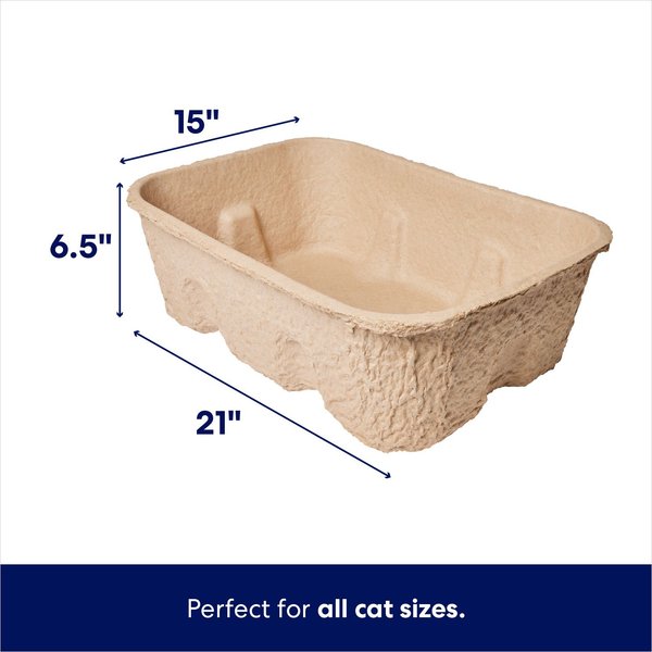 Frisco High-Sided Heavy Duty Disposable Litter Box, Jumbo