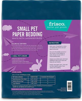 Show full view: Frisco High Sided Litter Box + Small Animal Bedding, Lavender slide 5 of 8