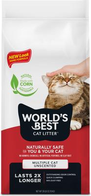 Show full view: Frisco High Sided Litter Box + World's Best Multi-Cat Unscented Clumping Corn Cat Litter slide 6 of 10