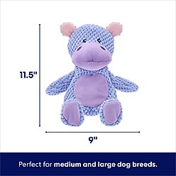Frisco Hippo Textured Plush Squeaky Dog Toy, Medium/Large slide 2 of 6
