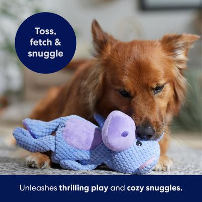 Show full view: Frisco Hippo Textured Plush Squeaky Dog Toy, Medium/Large slide 6 of 8
