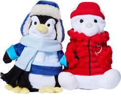 Frisco Holiday Arctic Buddies 2-in-1 Rip for Surprise Plush & Rubber Dog Toy, Medium/Large, 2 count slide 1 of 6