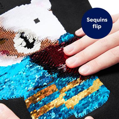 Show full view: Frisco Christmas Bears Flip Sequin Dog & Cat Hoodie, Large slide 5 of 10