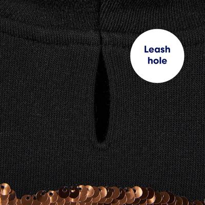 Show full view: Frisco Christmas Bears Flip Sequin Dog & Cat Hoodie, Medium slide 7 of 11