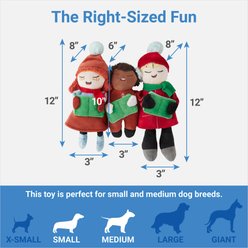 Frisco Holiday Carolers Plush Squeaky Dog Toy, 3 count slide 2 of 3