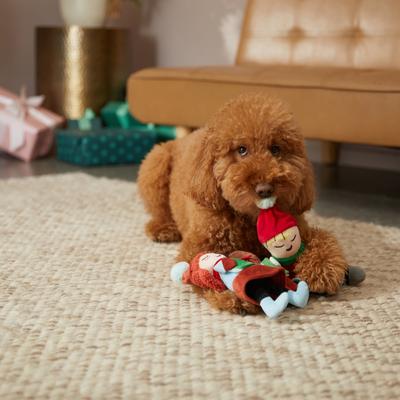 Show full view: Frisco Holiday Carolers Plush Squeaky Dog Toy, 3 count slide 3 of 4