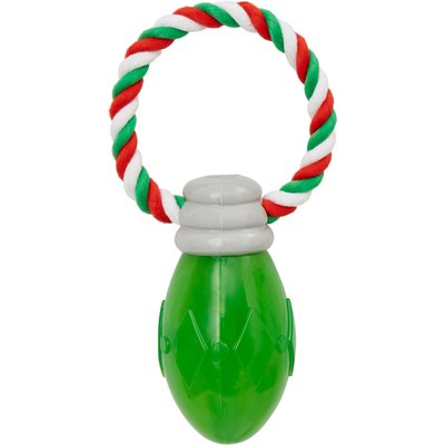 Frisco Frisco Christmas Light Rope with TPR Squeaky Dog Toy, Medium
