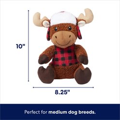 Frisco Holiday Cozy Moose Plush Squeaky Dog Toy, Medium slide 2 of 5