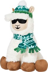 Frisco Holiday Fa La La Llama Plush Squeaky Dog Toy, Medium