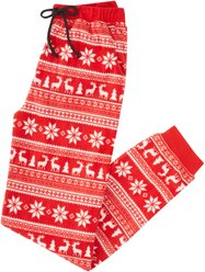 Frisco Holiday Fair Isle Polar Fleece Unisex Adult Pajama Pants, X-Large