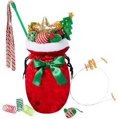 Frisco Holiday Gift Sack Variety Pack Cat Toy with Catnip, 14 count