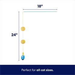 Frisco Holiday Hanukkah Teaser Wand Cat Toy with Catnip, 2 count slide 2 of 4