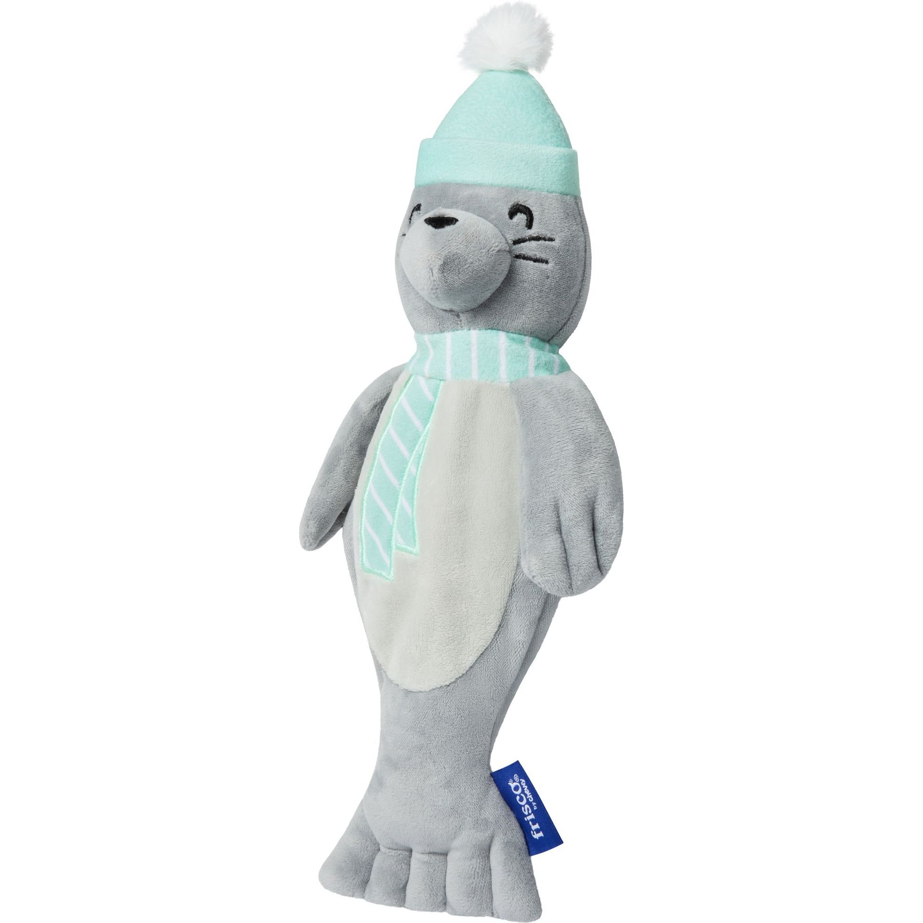 Frisco Holiday Interactive Flopping Seal Electronic Cat Toy with Catnip