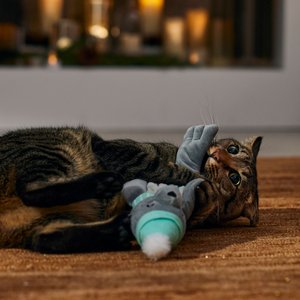 Frisco Holiday Interactive Flopping Seal Electronic Cat Toy with Catnip