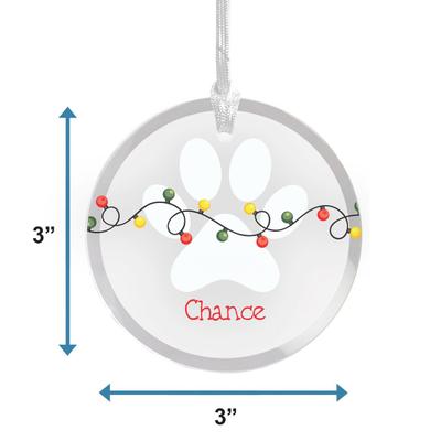 Show full view: Frisco Christmas "Holiday Lights" Round Shaped Personalized Ornament slide 2 of 8