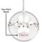 Show in main carousel: Frisco Christmas "Holiday Lights" Round Shaped Personalized Ornament slide 5 of 8