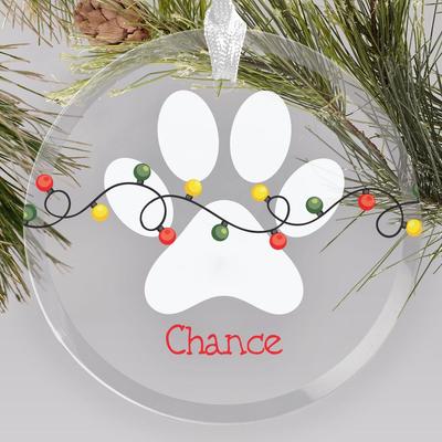 Show full view: Frisco Christmas "Holiday Lights" Round Shaped Personalized Ornament slide 6 of 8