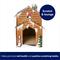 Show in main carousel: Frisco Holiday Log Cabin + Holiday Santa's Workshop Cardboard Cat House slide 4 of 10