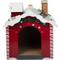 Show in main carousel: Frisco Holiday Log Cabin + Holiday Santa's Workshop Cardboard Cat House slide 8 of 10