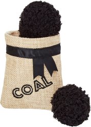 Frisco Holiday Lumps of Coal Plush Cat Toy with Catnip, 3 count