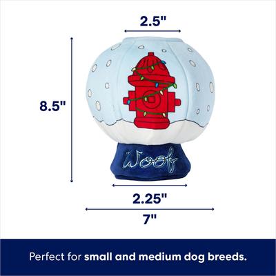 Show full view: Frisco Holiday Melting Snow Globe Hide & Seek Puzzle Plush Squeaky Dog Toy, Small/Medium slide 2 of 8