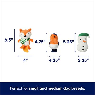 Show full view: Frisco Holiday Melting Snow Globe Hide & Seek Puzzle Plush Squeaky Dog Toy, Small/Medium slide 3 of 8