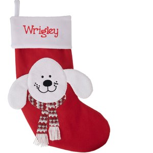 Frisco Christmas Personalized Happy Dog Holiday Dog Stocking