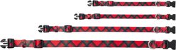 Frisco Holiday Plaid Print Polyester Dog Collar, Red, Medium slide 2 of 8