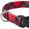 Show in main carousel: Frisco Holiday Plaid Print Polyester Dog Collar, Red, X-Small slide 2 of 10