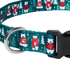 Frisco Holiday Polar Bears Print Polyester Dog Collar, Medium slide 2 of 8