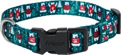 Frisco Holiday Polar Bears Print Polyester Dog Collar, Small