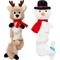 Show in main carousel: Frisco Holiday Reindeer + Holiday Snowman Bungee Plush Squeaky Dog Toy, Small/Medium slide 1 of 9