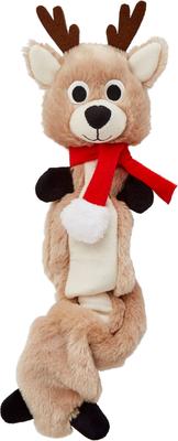 Show full view: Frisco Holiday Reindeer + Holiday Snowman Bungee Plush Squeaky Dog Toy, Small/Medium slide 2 of 9