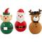 Show in main carousel: Frisco Holiday Santa & Friends Latex Squeaky Dog Toy, Medium, 3 count slide 1 of 6
