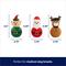 Show in main carousel: Frisco Holiday Santa & Friends Latex Squeaky Dog Toy, Medium, 3 count slide 2 of 6