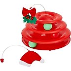 Frisco Holiday Santa Hat & Mistletoe Cat Tracks Cat Toy with Catnip