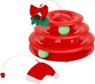 Frisco Holiday Santa Hat & Mistletoe Cat Tracks Cat Toy with Catnip