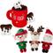 Show in main carousel: Frisco Holiday Santa's Helpers, 3 count, X-Small/Small + Holiday Hot Cocoa Hide & Seek Puzzle Plush Squeaky Dog Toy, Small/Medium slide 1 of 9