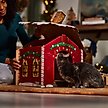 Show in main carousel: Frisco Holiday Santa's Workshop Cardboard Cat House slide 4 of 8