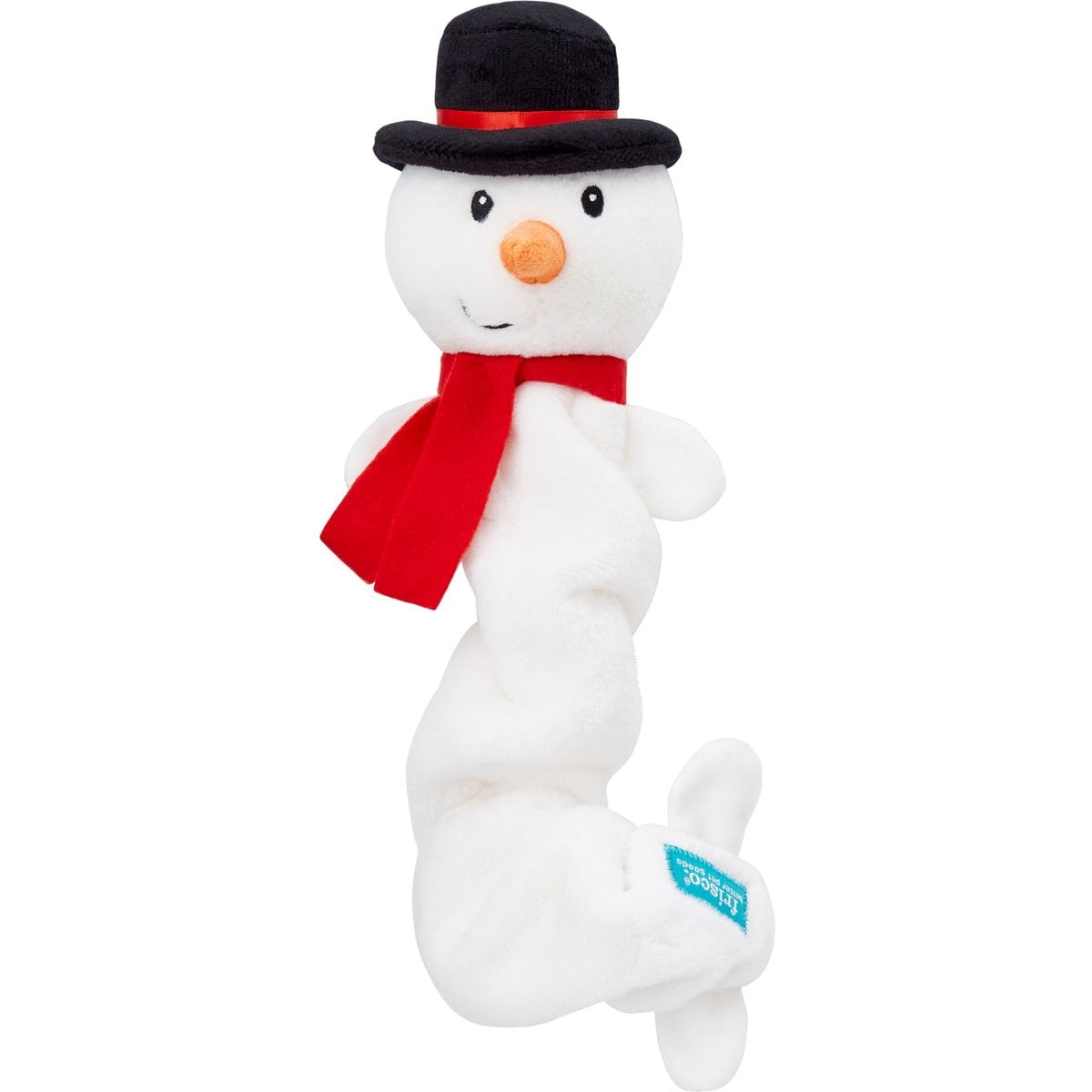 Frisco Christmas Snowman Bungee Plush Squeaky Dog Toy, Small/Medium