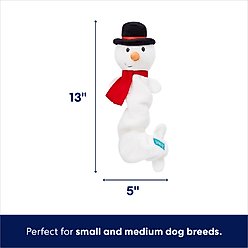 Frisco Holiday Snowman Bungee Plush Squeaky Dog Toy, Small/Medium slide 2 of 6