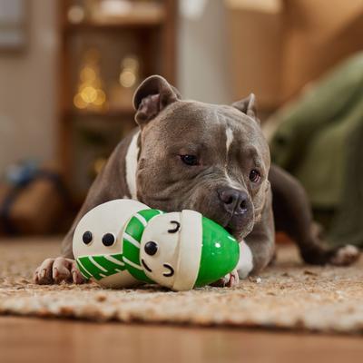 Show full view: Frisco Holiday Snowman Latex Squeaky Dog Toy, Medium/Large slide 4 of 8