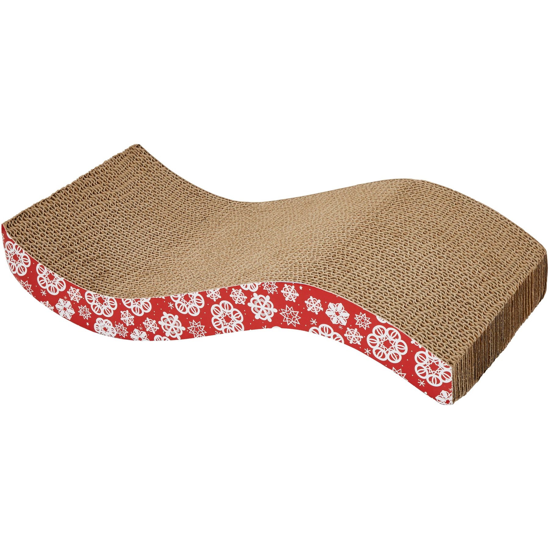 Frisco Holiday Wave Cat Scratcher Toy with Catnip, Snowflakes